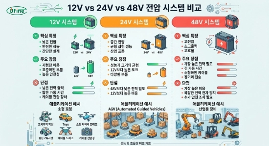 로봇 배터리 전압 선택 가이드 AGV 배터리 시스템