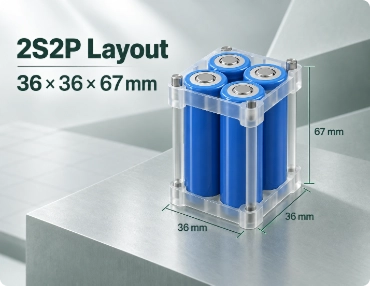 18650-2P2S battery pack 2S2P architecture and electrical design
