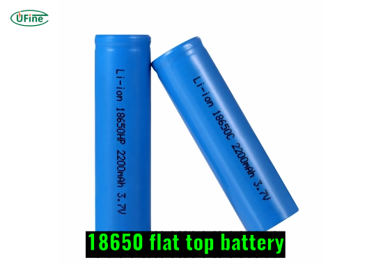 18650 flat top battery dimensions and terminal design