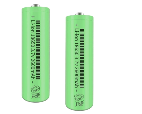 2 packs 3 7v button top rechargeable batteries