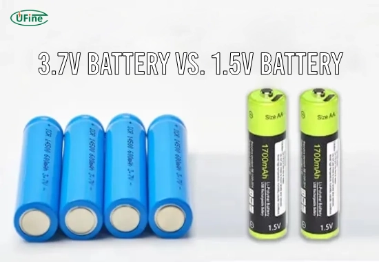 3 7 v battery vs 1 5 v battery