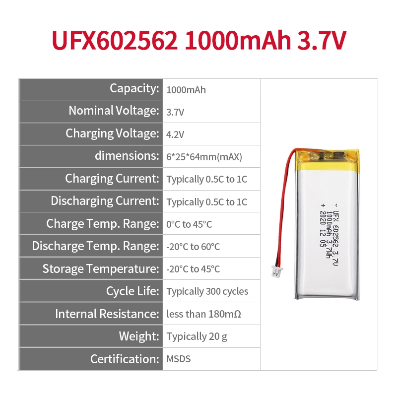 Ufine lithium-ion battery detail image 2