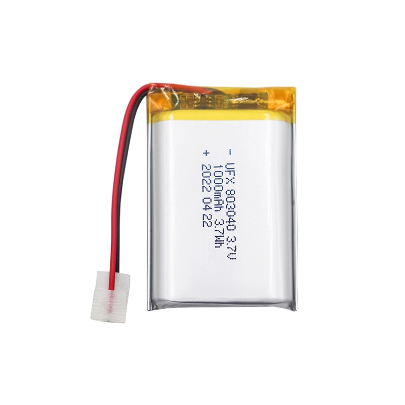 3.7V 1000mAh Lithium Polymer Battery UFX0505-08 01