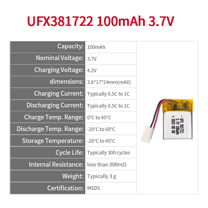 Ufine lithium-ion battery detail image 2