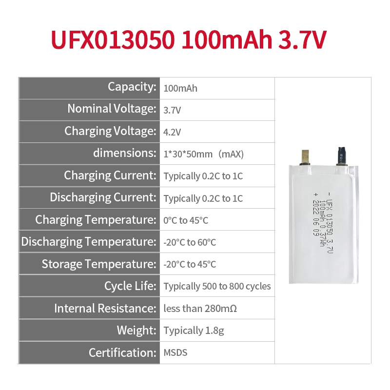 Ufine lithium-ion battery detail image 2