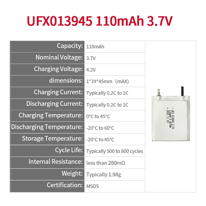 Ufine lithium-ion battery detail image 2