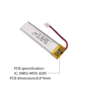 3.7V 1200mAh Lithium Polymer Battery UFX0163-11 04