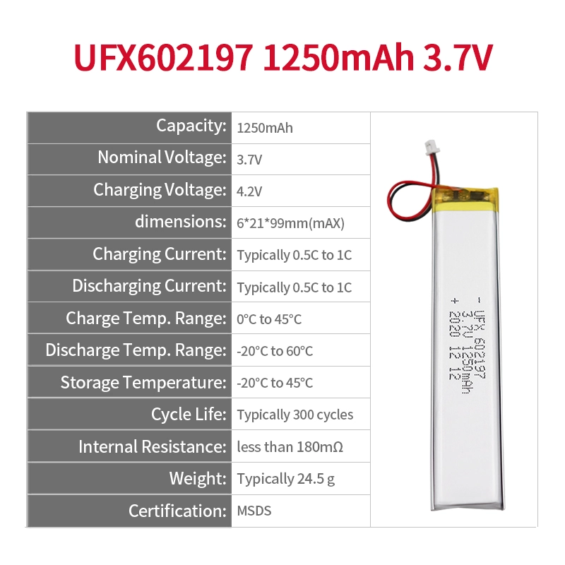 Ufine lithium-ion battery detail image 2