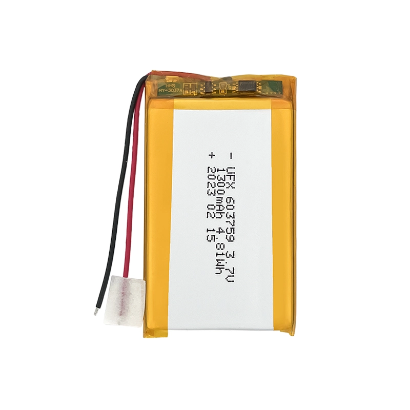 3.7V 1300mAh Lithium Polymer Battery UFX0027-10 01