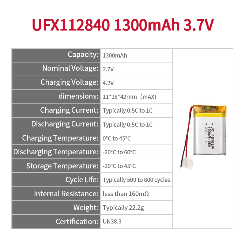 Ufine lithium-ion battery detail image 2