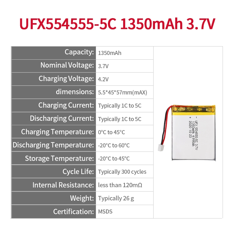 Ufine lithium-ion battery detail image 2