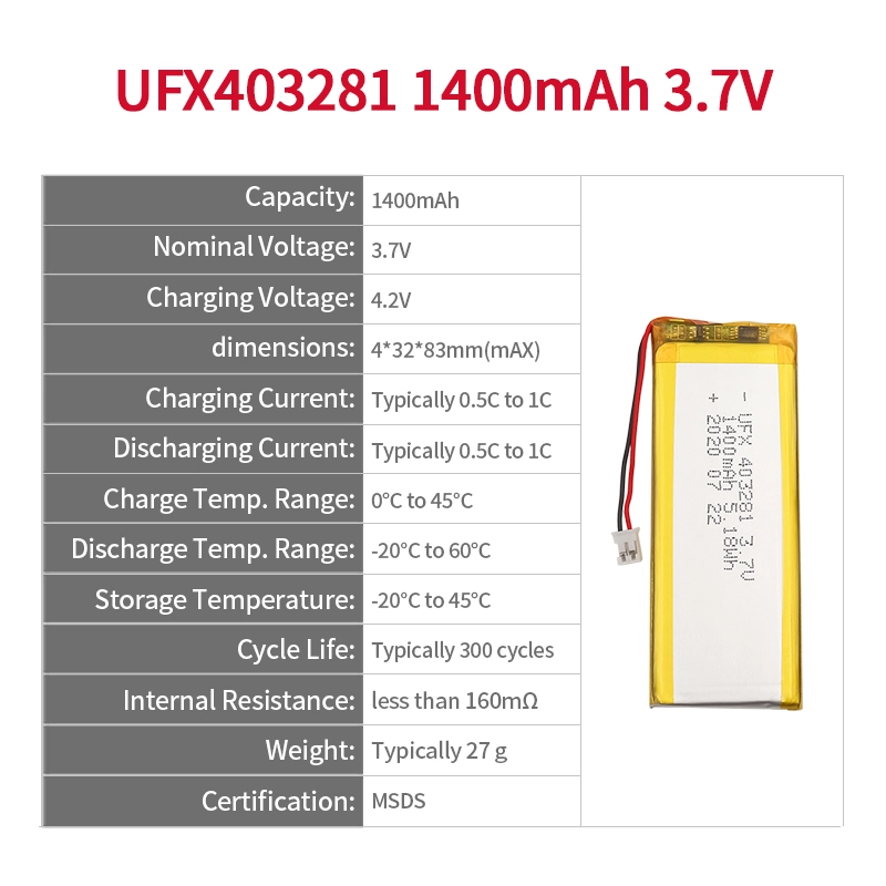 Ufine lithium-ion battery detail image 2