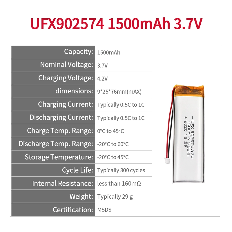 Ufine lithium-ion battery detail image 2