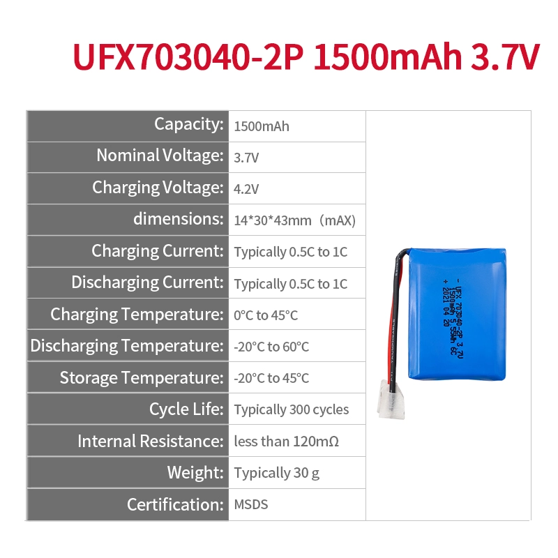 Ufine lithium-ion battery detail image 2