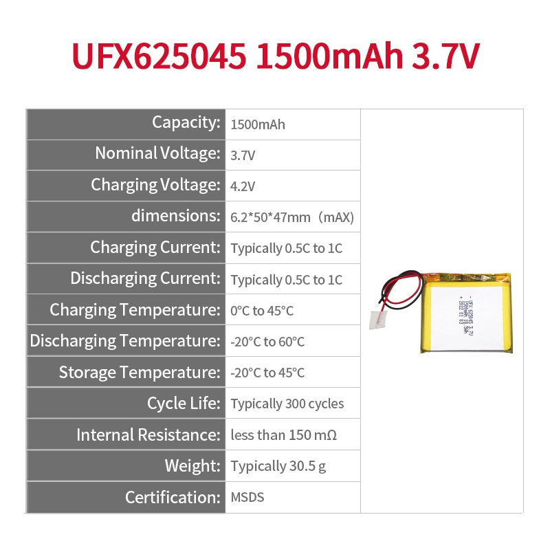 Ufine lithium-ion battery detail image 2