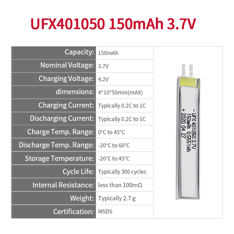 Ufine lithium-ion battery detail image 2