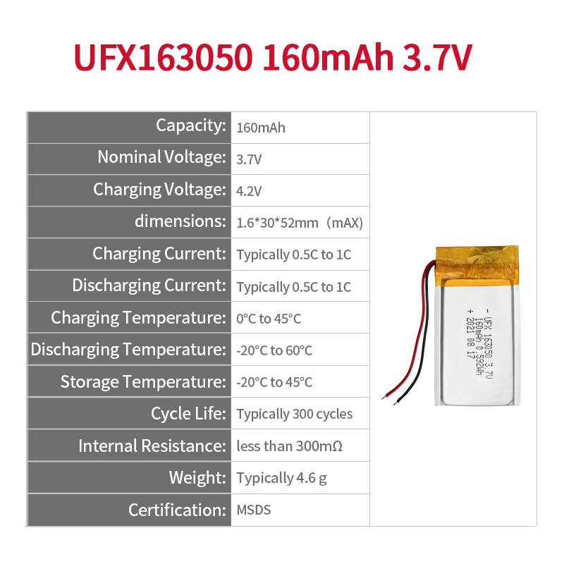 Ufine lithium-ion battery detail image 2