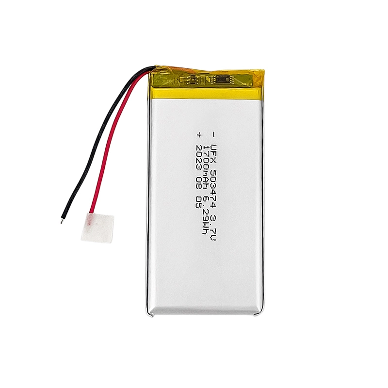 3.7V 1700mAh Lithium Polymer Battery UFX0410-14 01