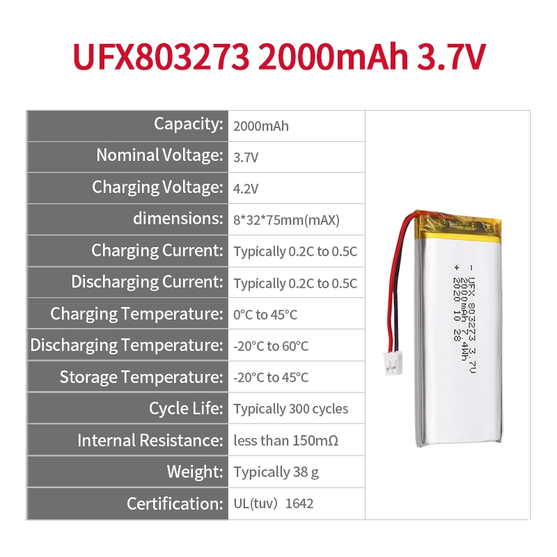 Ufine lithium-ion battery detail image 2