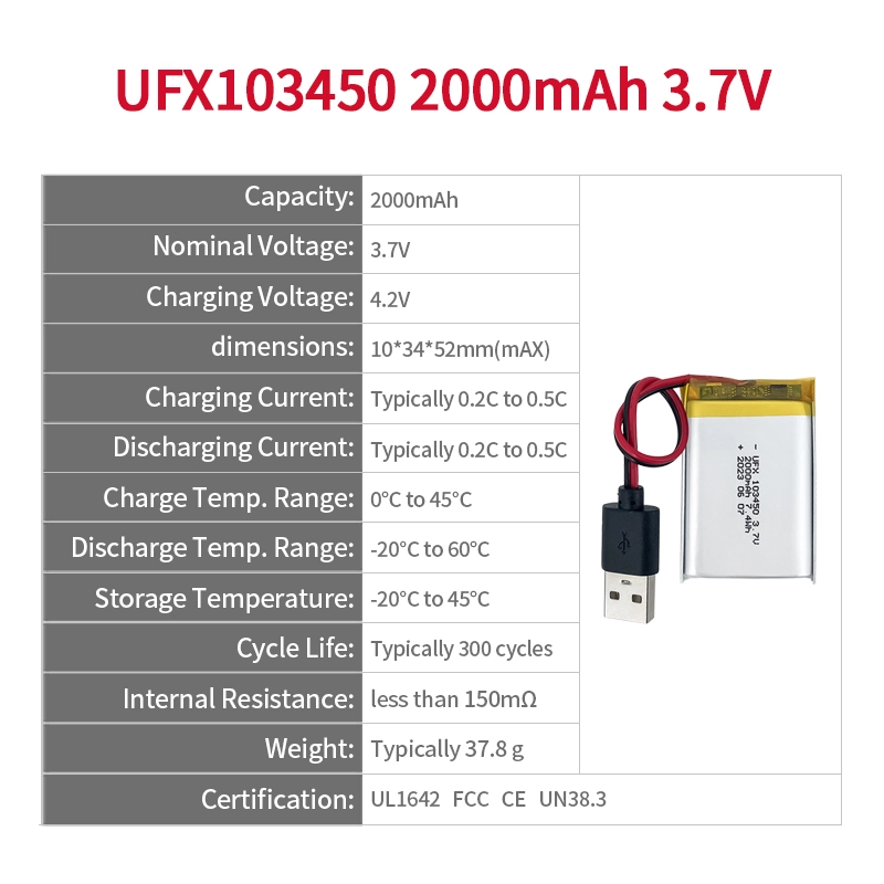 Ufine lithium-ion battery detail image 2