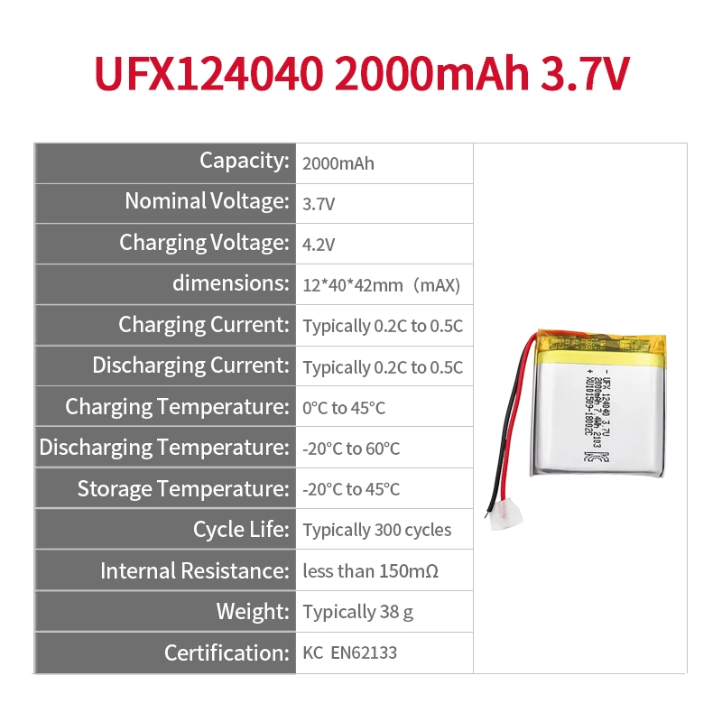 Ufine lithium-ion battery detail image 2