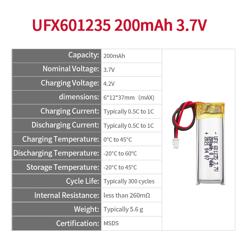 Ufine lithium-ion battery detail image 2