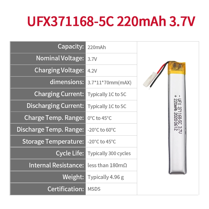 Ufine lithium-ion battery detail image 2