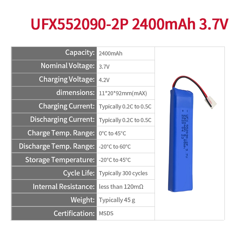 Ufine lithium-ion battery detail image 2