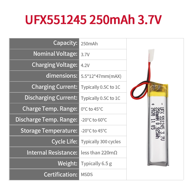 Ufine lithium-ion battery detail image 2