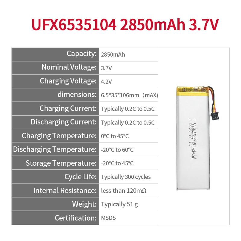 Ufine lithium-ion battery detail image 2