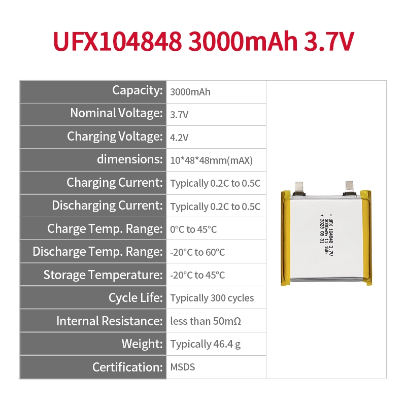 Ufine lithium-ion battery detail image 2