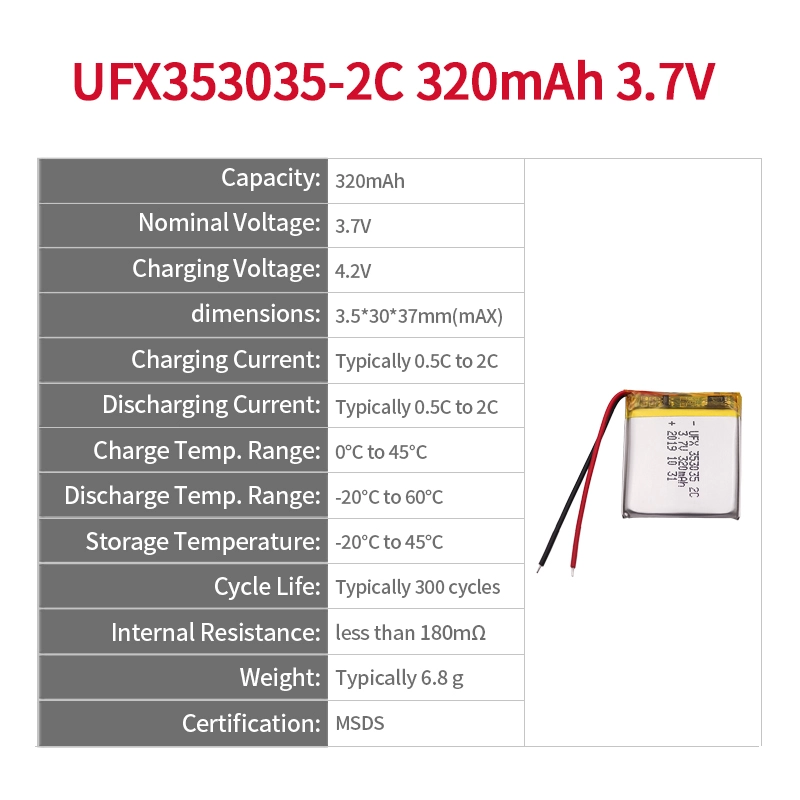 Ufine lithium-ion battery detail image 2