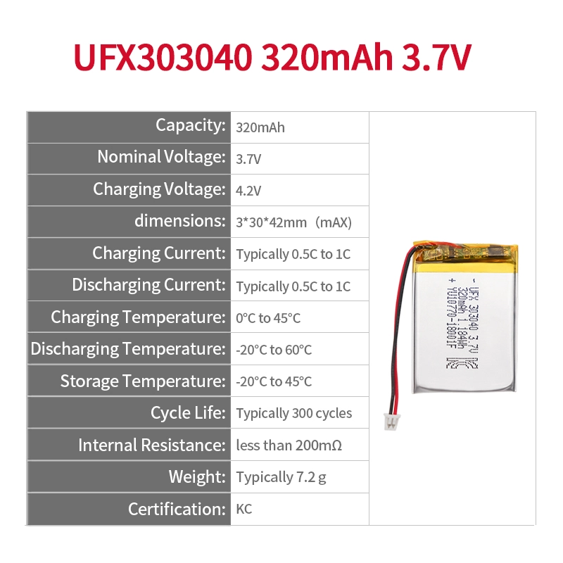 Ufine lithium-ion battery detail image 2