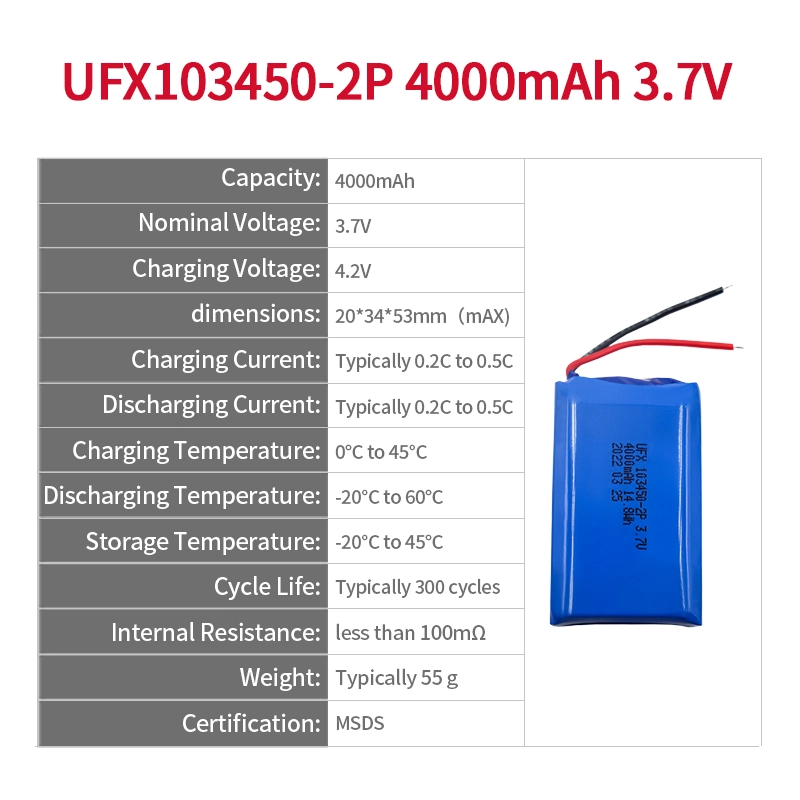 Ufine lithium-ion battery detail image 2