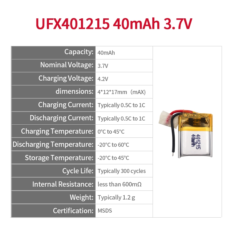 Ufine lithium-ion battery detail image 2