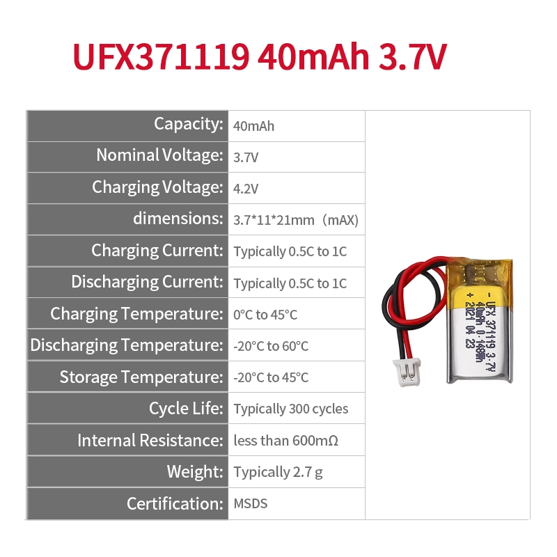 Ufine lithium-ion battery detail image 2