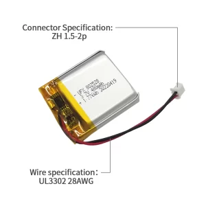 3.7V 480mAh Lithium Polymer Battery UFX0375-03 03