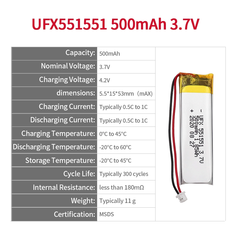 Ufine lithium-ion battery detail image 2