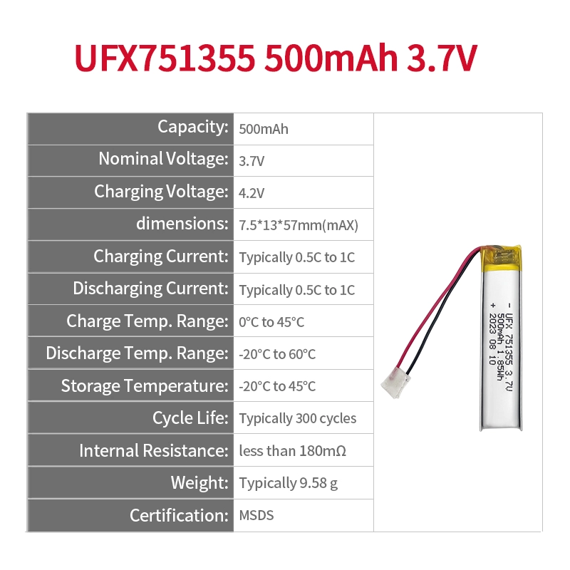 Ufine lithium-ion battery detail image 2