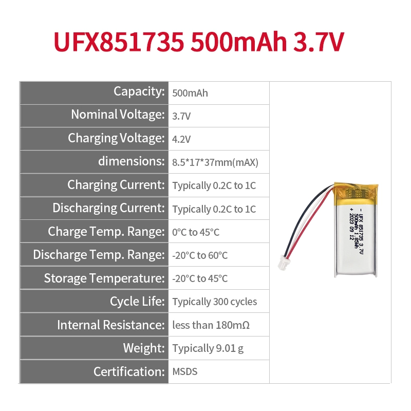 Ufine lithium-ion battery detail image 2