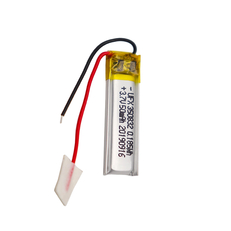 3.7V 50mAh Lithium Polymer Battery UFX0195-11 01