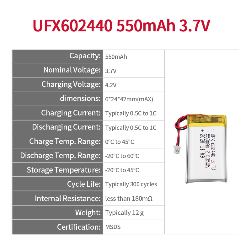 Ufine lithium-ion battery detail image 2