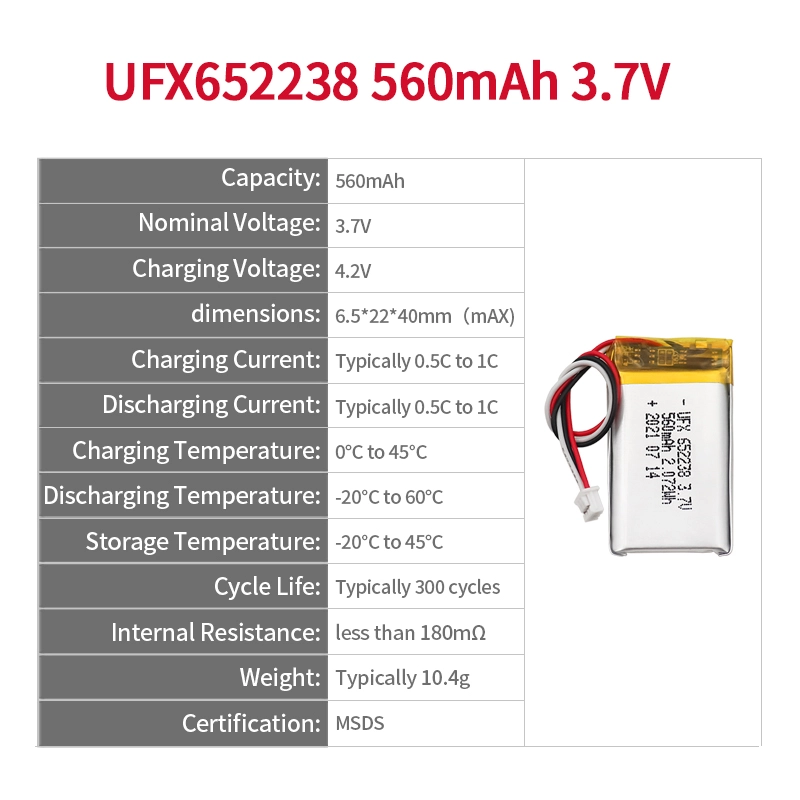 Ufine lithium-ion battery detail image 2