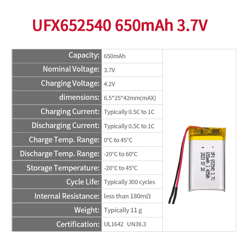 Ufine lithium-ion battery detail image 2