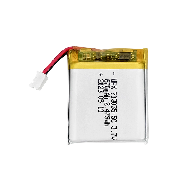 3.7V High Rate Discharge Battery 670mAh UFX0238-13 01