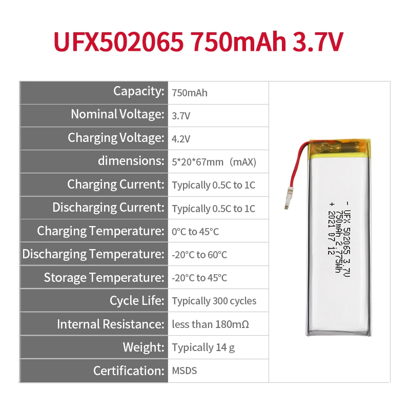 Ufine lithium-ion battery detail image 2