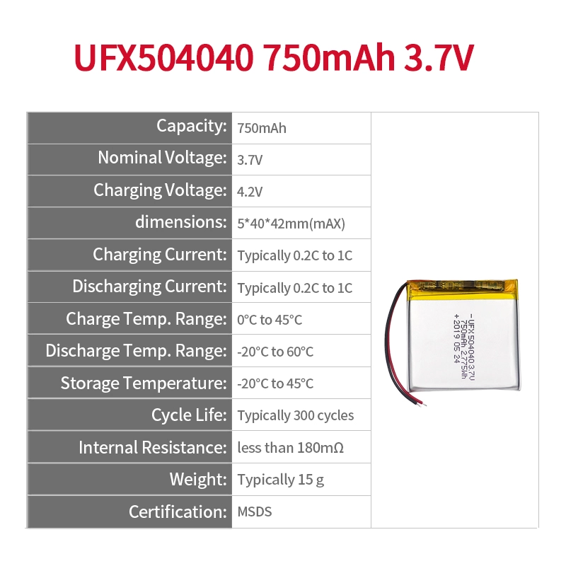 Ufine lithium-ion battery detail image 2