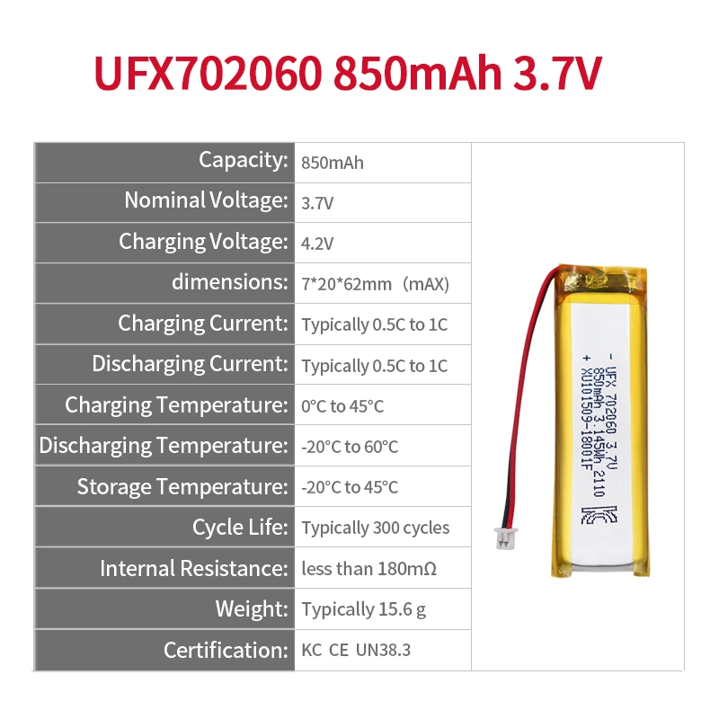 Ufine lithium-ion battery detail image 2