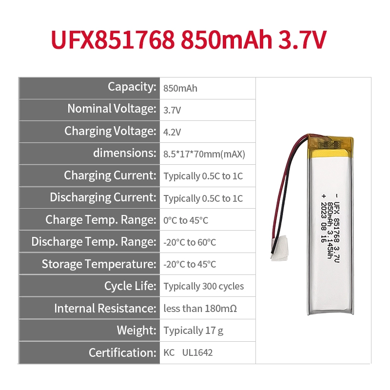 Ufine lithium-ion battery detail image 2