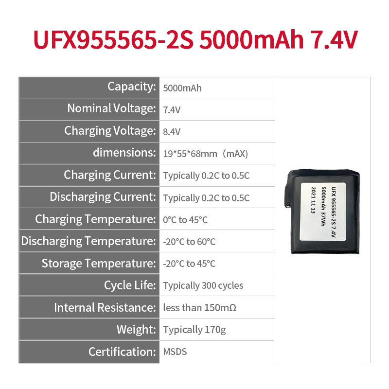 Ufine lithium-ion battery detail image 2